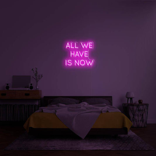 "ALL WE HAVE IS NOW" - NEONIDAS NEONSCHILD LED-SCHILD