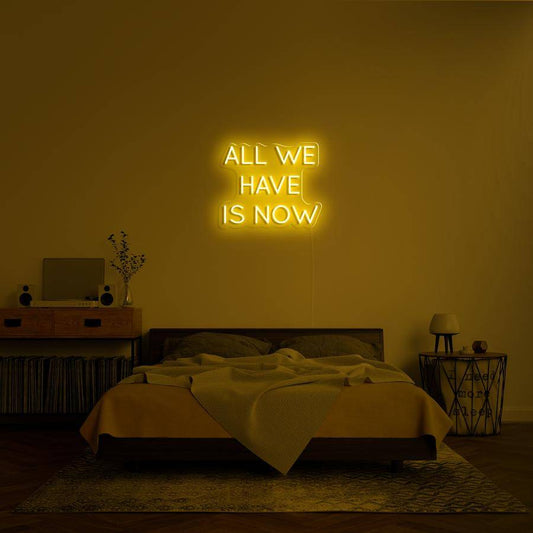 "ALL WE HAVE IS NOW" - NEONIDAS NEONSCHILD LED-SCHILD
