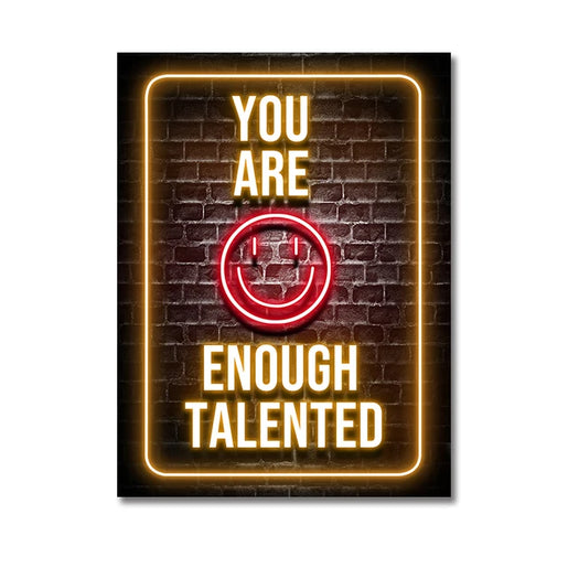 Moderne Neon Slogan Poster Motivation Wand Kunst Drucke Inspirational Erfolg Leinwand Malerei für Schlafzimmer Haus Dekorative Bild