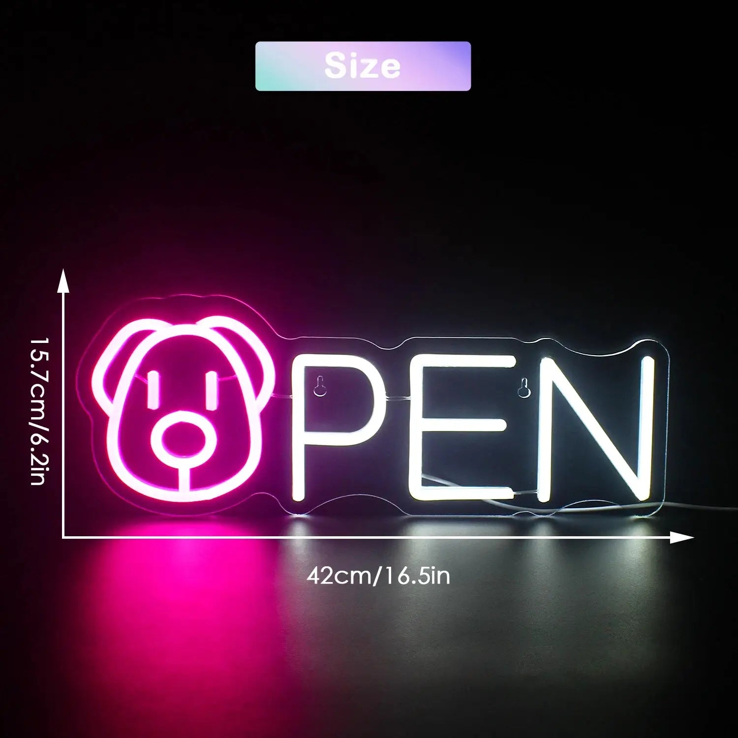 Neon-, LED- und Lichtschilder für Geschäfte, Bars, Zuhause, Hotels, Shops, Clubs, Tierhandlungen und kunstvolle Wanddekorationen.