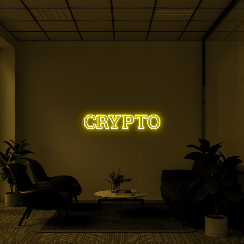 "CRYPTO" - NEONIDAS NEONSCHILD LED-SCHILD