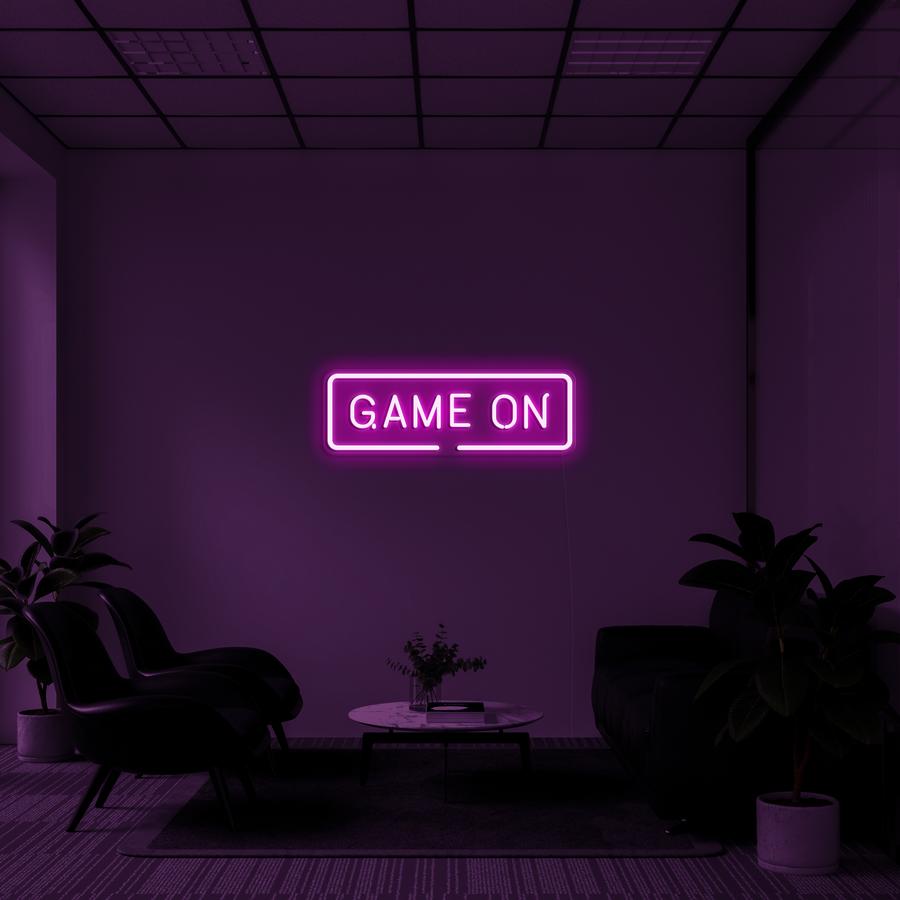 "GAME ON" - NEONIDAS NEONSCHILD LED-SCHILD