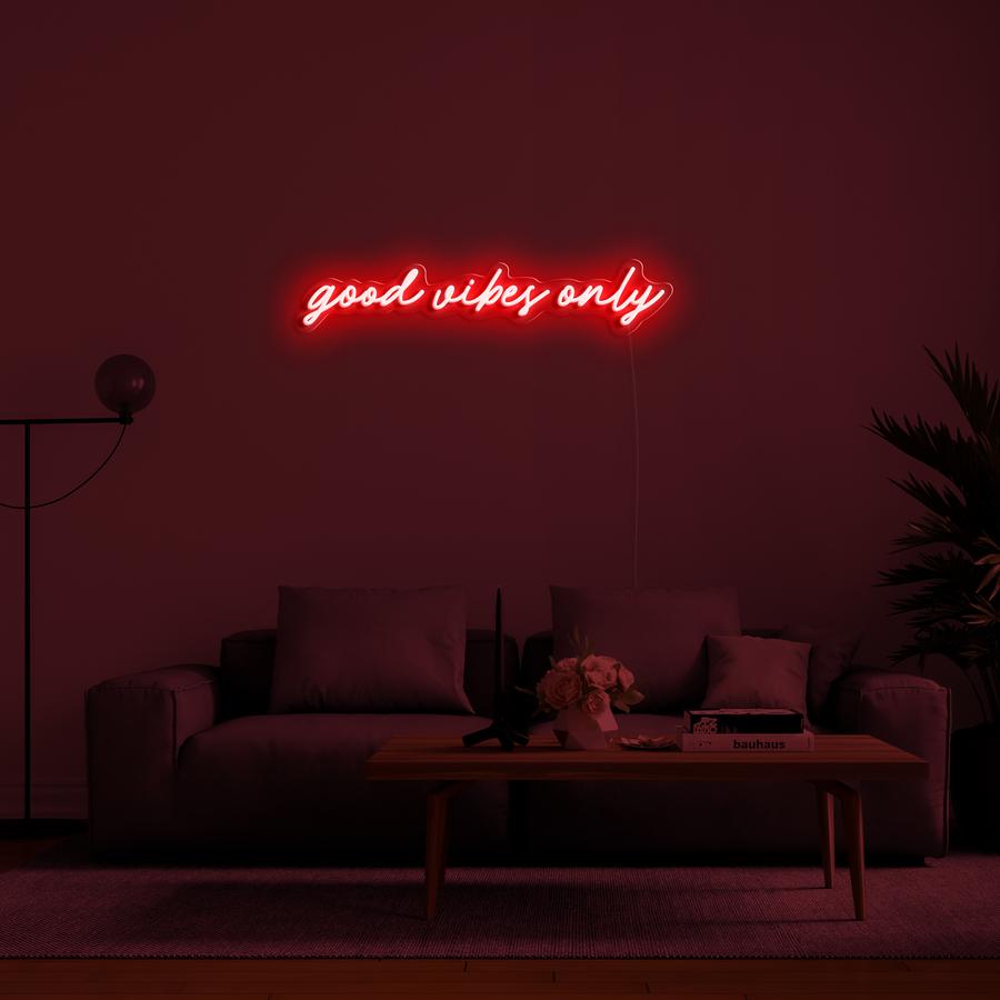 "GOOD VIBES ONLY" - NEONIDAS NEONSCHILD LED-SCHILD