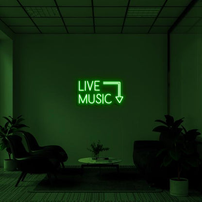 "LIVE MUSIC" - NEONIDAS NEONSCHILD LED-SCHILD