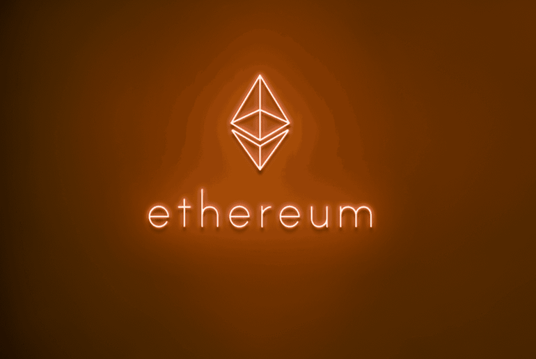 Oranges ETHEREUM LED-Neonschild von NEONIDAS