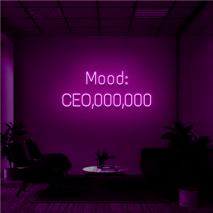 "CEO MOOD" - NEONIDAS NEONSCHILD LED-SCHILD