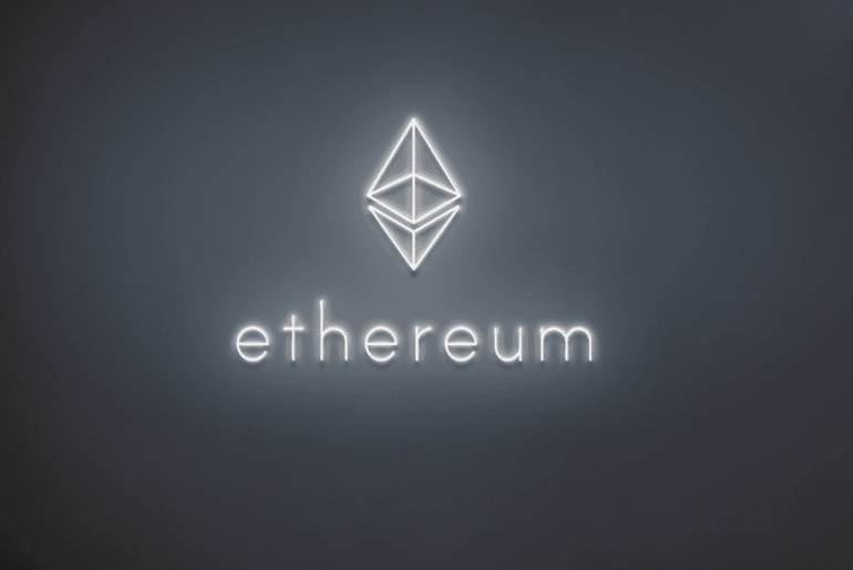 Weißes ETHEREUM LED-Neonschild von NEONIDAS