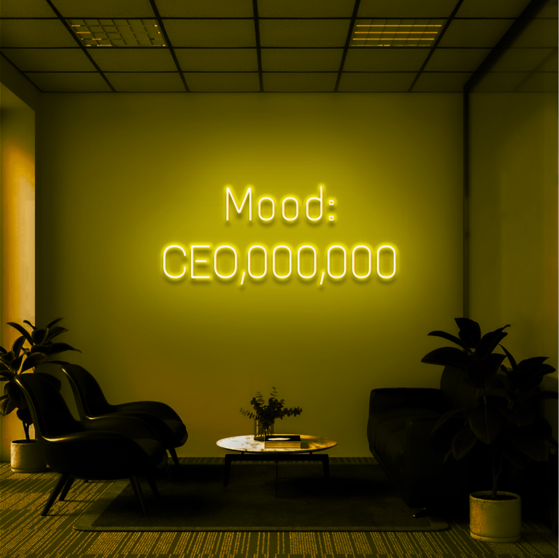 "CEO MOOD" - NEONIDAS NEONSCHILD LED-SCHILD